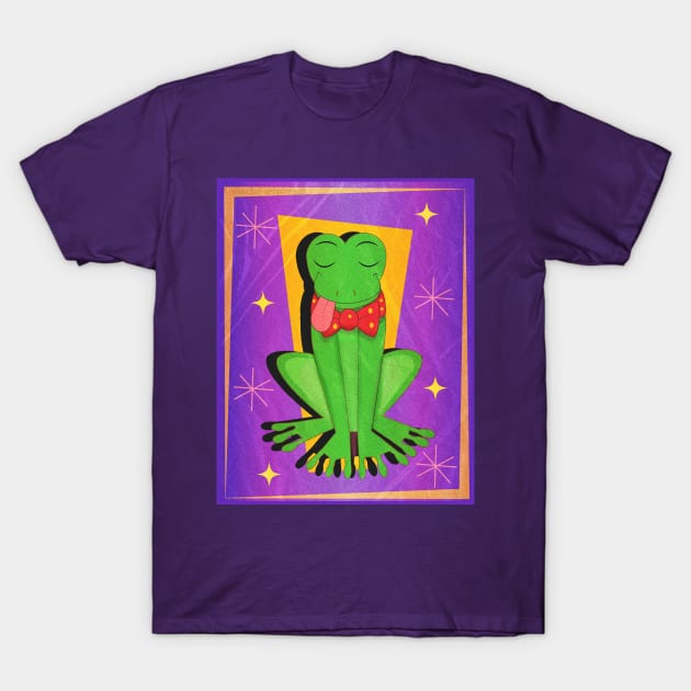 Fancy Frog (Deep Purple) T-Shirt by Fad-Artwork